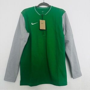 Nike Dri-FIT Men’s 1/4 Zip Pullover Top Green Gray FJ9549-315 Sweatshirt Size M